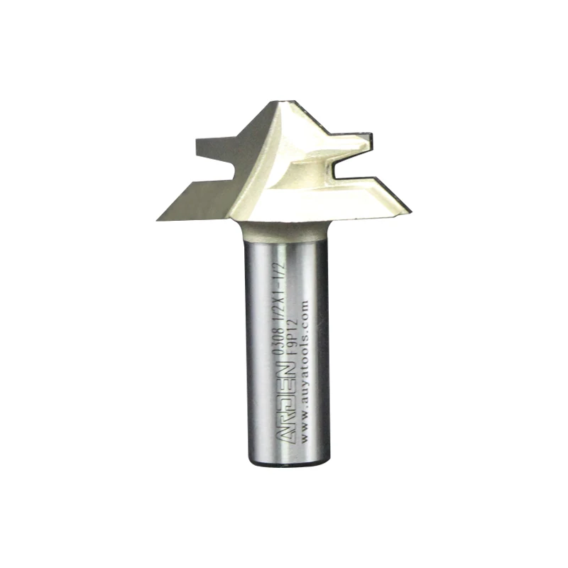 Arden Shank Medium Lock Miter Router Bit 45 Degree Woodworking Milling Tenon Cutter For Trimmer Wood Carving Machine