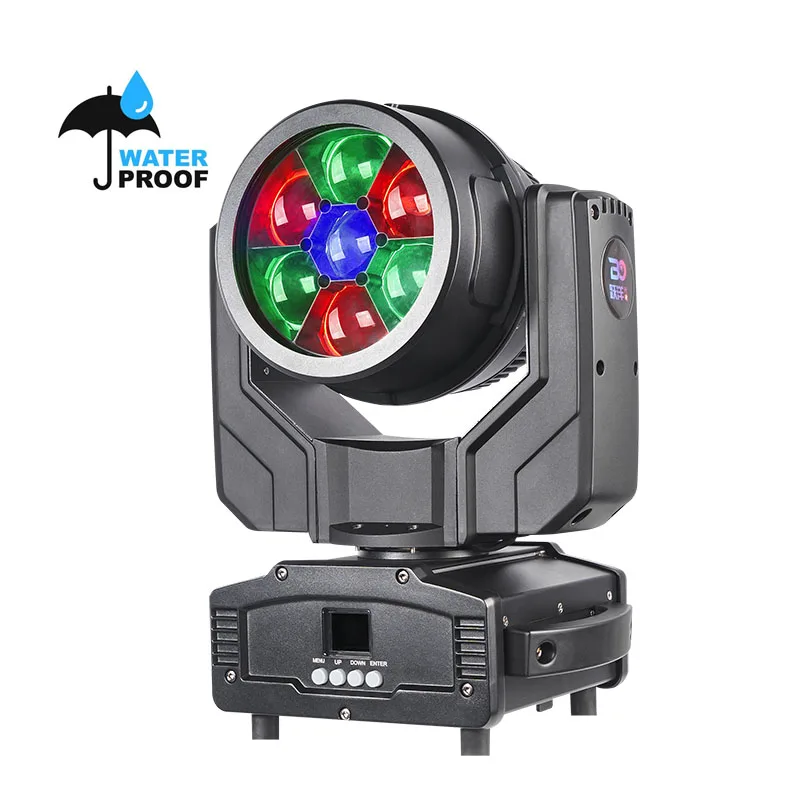 IP65 7*40w rgbw 4 in 1 Pixel Control Waterproof Outdoor Beam Wash Mini-B Small Moving Head