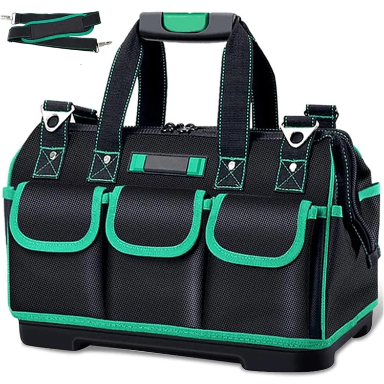 Высококачественный органайзер для хранения 1680D с логотипом под заказ, садовая Рабочая холщовая Тяжелая сумка для инструментов электрика