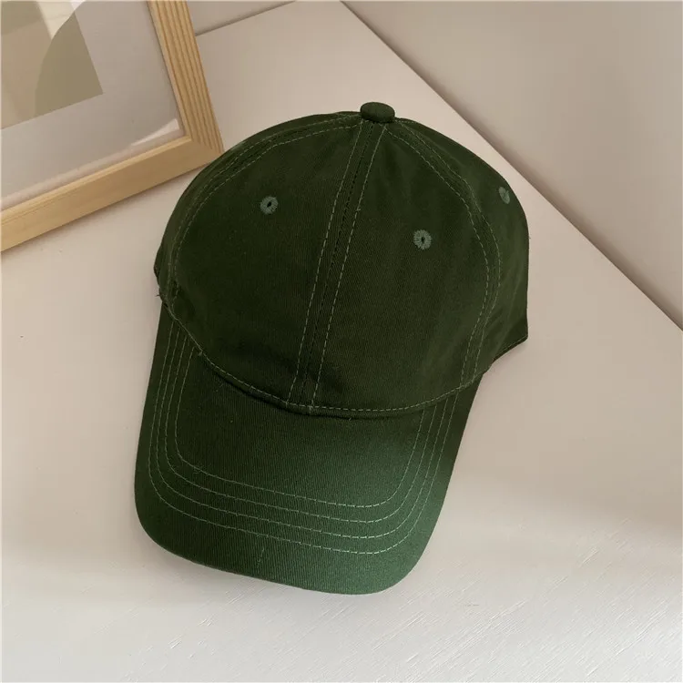 Adjustable cotton baseball cap plain 6 panel dad hats custom embroidery logo