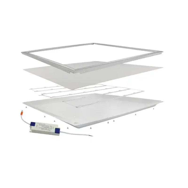 square frameless backlight 48w led panel light for supermarket office hospital ceiling lighting led panel light 600x600