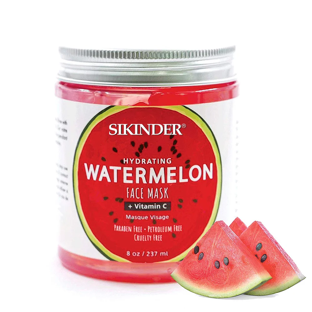 Wholesale skincare moisturizing Watermelon Facial Mask sleep clay mask