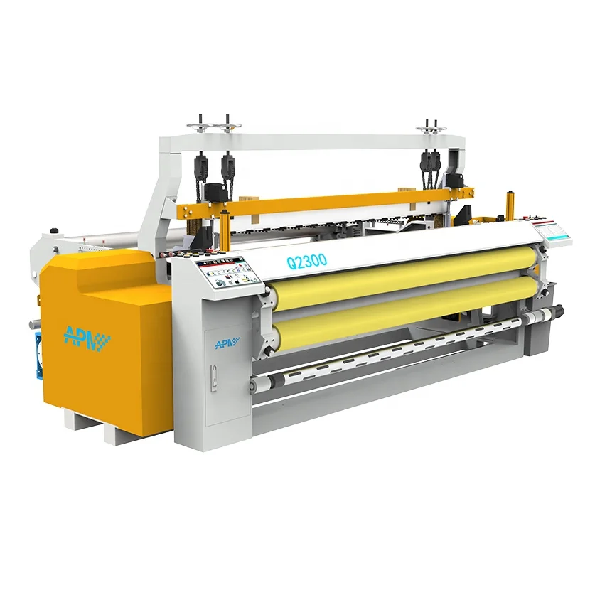Computerized automatically tension control user friendly high quality wire mesh industrial fabric weaving rapier loom machine