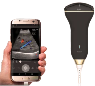  Выпуклая портативная ультразвуковая допплеровская машина Healson C30C