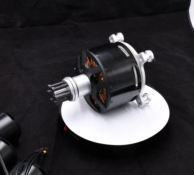15KW 12090 80KV sensored brushless watercooling motor with 25Nm torque for electric car boat