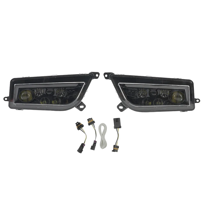 Black LED atv utv headlight drl light for Polaris RZR XP 1000 RZR 900S