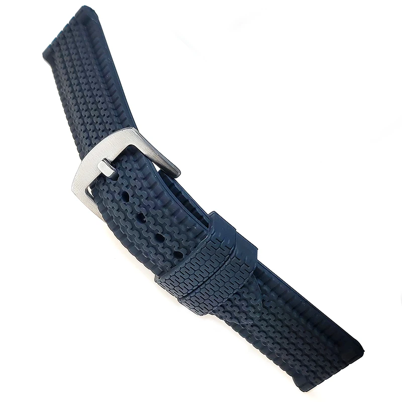cheap classic model good quality thick 18 20 22 24mm tire tread rubber silicone watch band watch strap
