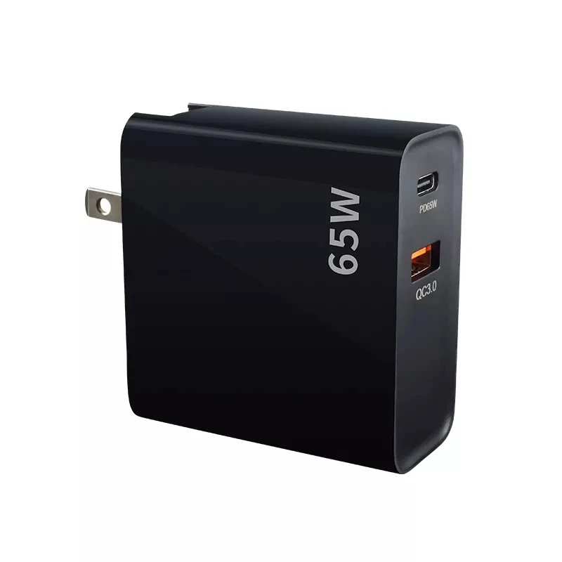 New Product 65W Super Fast Charging Type-C PD And QC3.0 USB Wall Adapter 65W Gan Charger