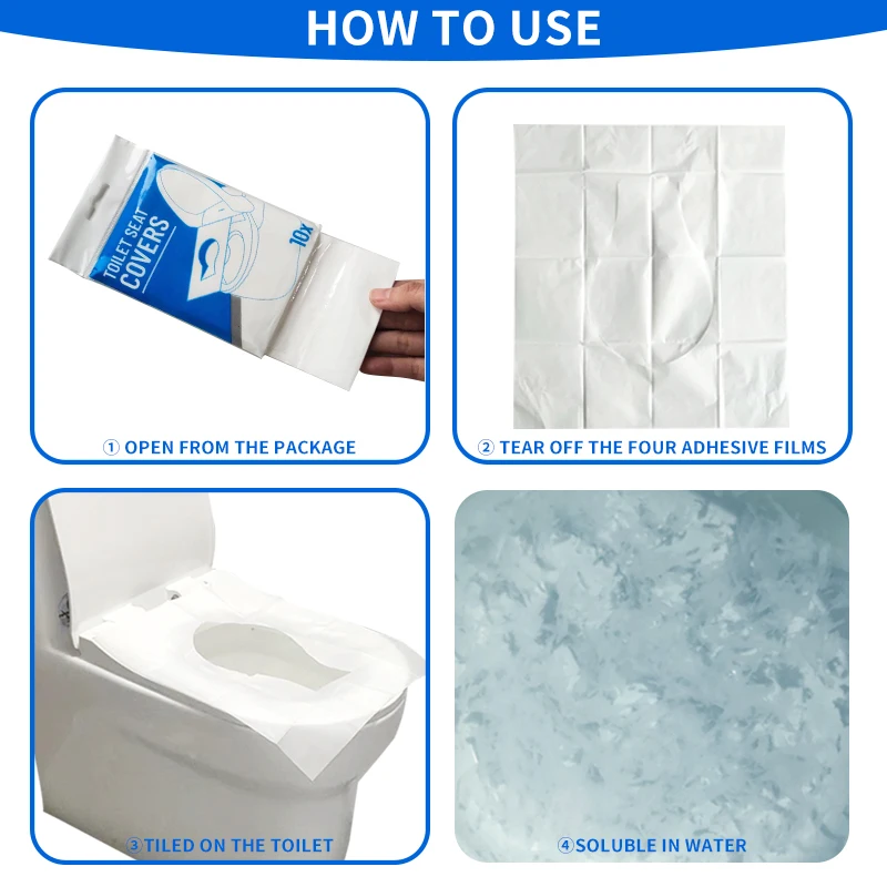 Disposable toilet cover seat disposable toilet seat cover disposable WC seat cover paper
