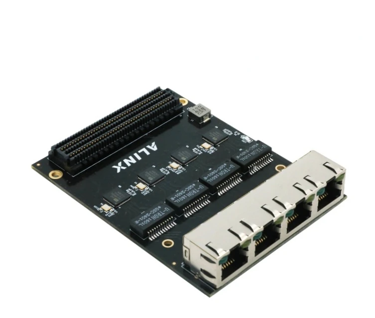 Пользовательская печатная плата xvideo pcba FL9031: 4 1000 м Ethernet FMC дочерняя карта для FPGA Board KSZ9031 осветительная