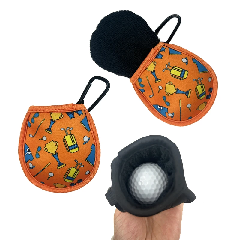 Wholesale price Golf Ball Cleaner Pouch Portable Pocket Golf Ball Washer