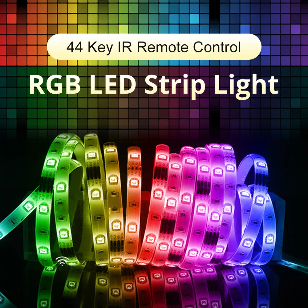 24keys SMD IR Remote Controller 5050 RGB led strip light Kit led stripe Light Ip65 Or Ip20 Led Strip Light