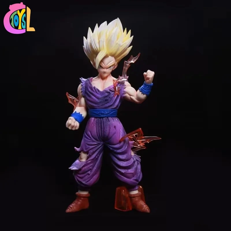 Dragons Ball Tyrannosaurus Society Wufan light weapons Super Saiyan 2Saiyan MSP super two  war damage form Anime Action Figure
