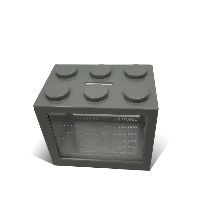 High quality plastic brick legos money box  coin bank christmas gift