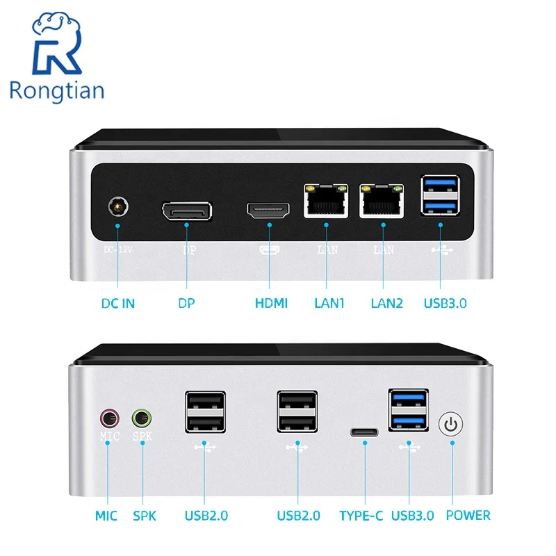 Мини-ПК Windows 10, процессор Intel 10-го поколения i7 10710U, 6 ядер DDR4 Linux, 2021