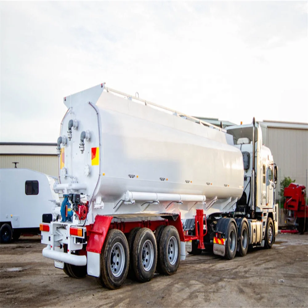 BERKLEY 40000 Liters Voluem Liquid Tanker Trailer Milk Edible Oil Tank Truck 3 Axles Water Tanker Semi Trailer For Australia