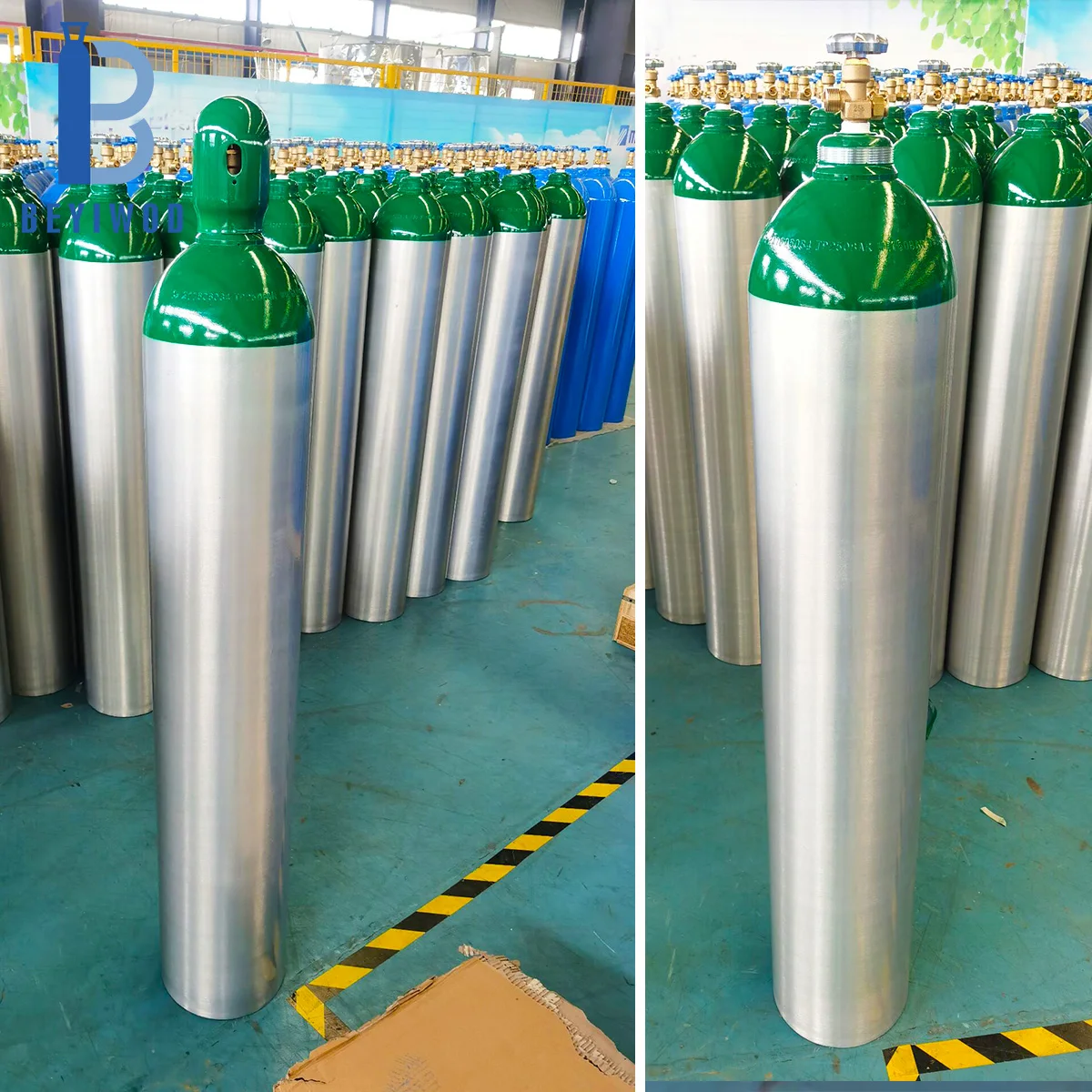 small size medical use aluminum oxygen cylinder refillable gas cylinder oxygen aluminum bottle for hospital