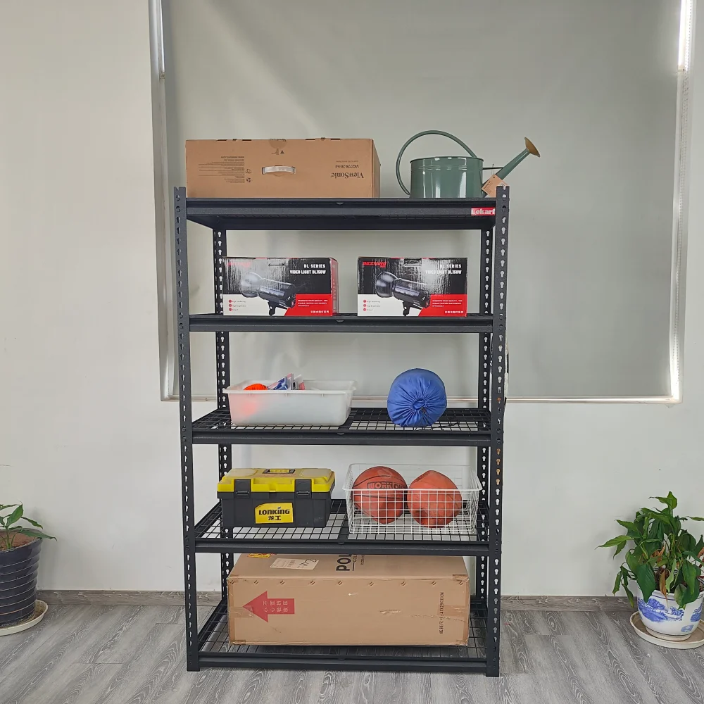 5 tier boltless storage shelves system metal wire shelving unit heavy duty shelf