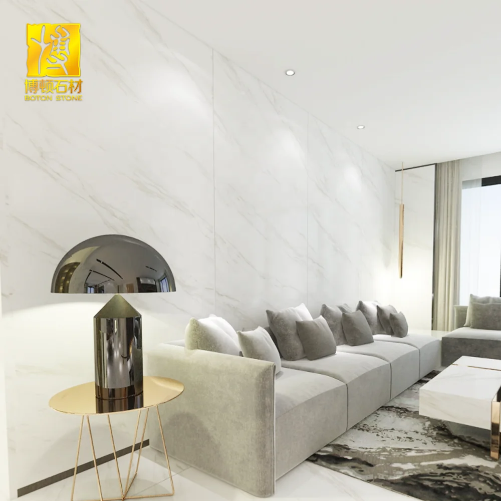 Sintered Stone Marble Ceramic Porcelain Floor Good Price Border White Wall Polished Tiles