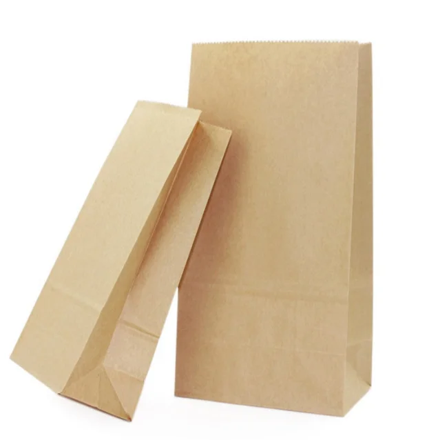 Factory direct fashion multifunctional food grade kraft paper takeaway packaging bag