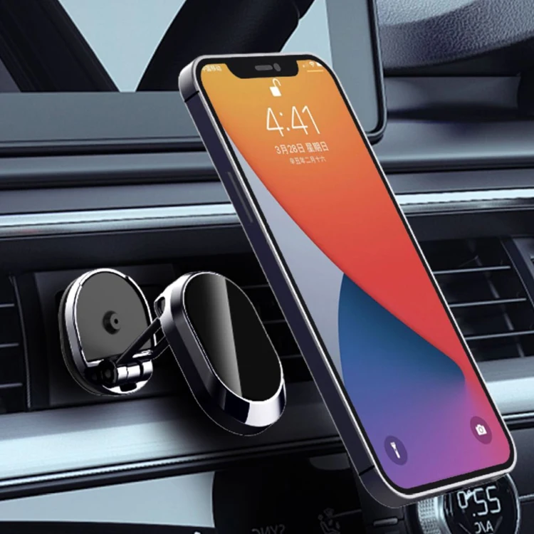 Multi-Functional Magnetic Phone Mount 360 Rotation Car Dashboard Holder Foldable Car Phone Holder for All Smartphones