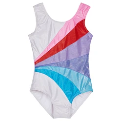 Wholesale Colorful Sleeveless Gymnastic Leotard Dance Training Tank Leotard for Girls Children Kids and Adult Stage & Dancerwear