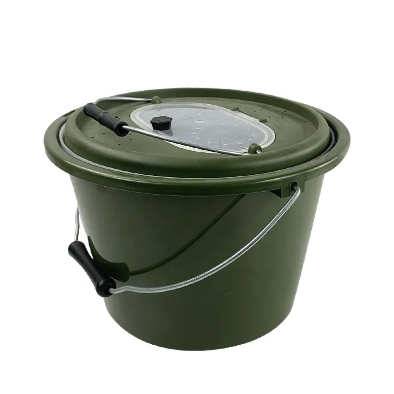 Tackle Factory Custom Double Live Baits Bucket Fishing Lures Bucket Rigid Fishing Box Tool Fishing Equipment Accessories