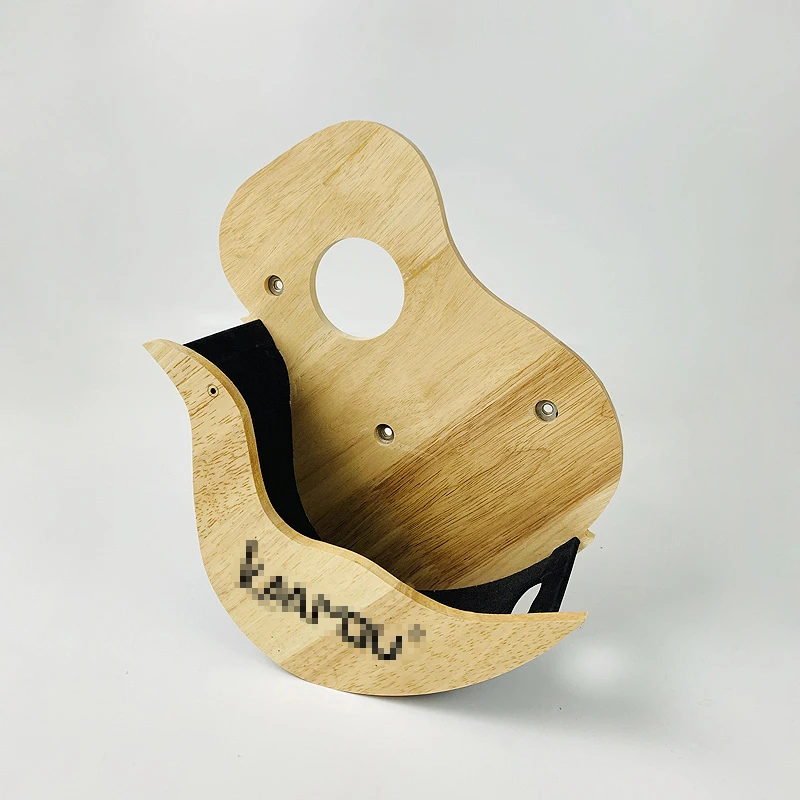 Solid Wood Guitar Wall Hanging Ukulele Holder For Soprano Concert Tenor  Musical Instrument Holder