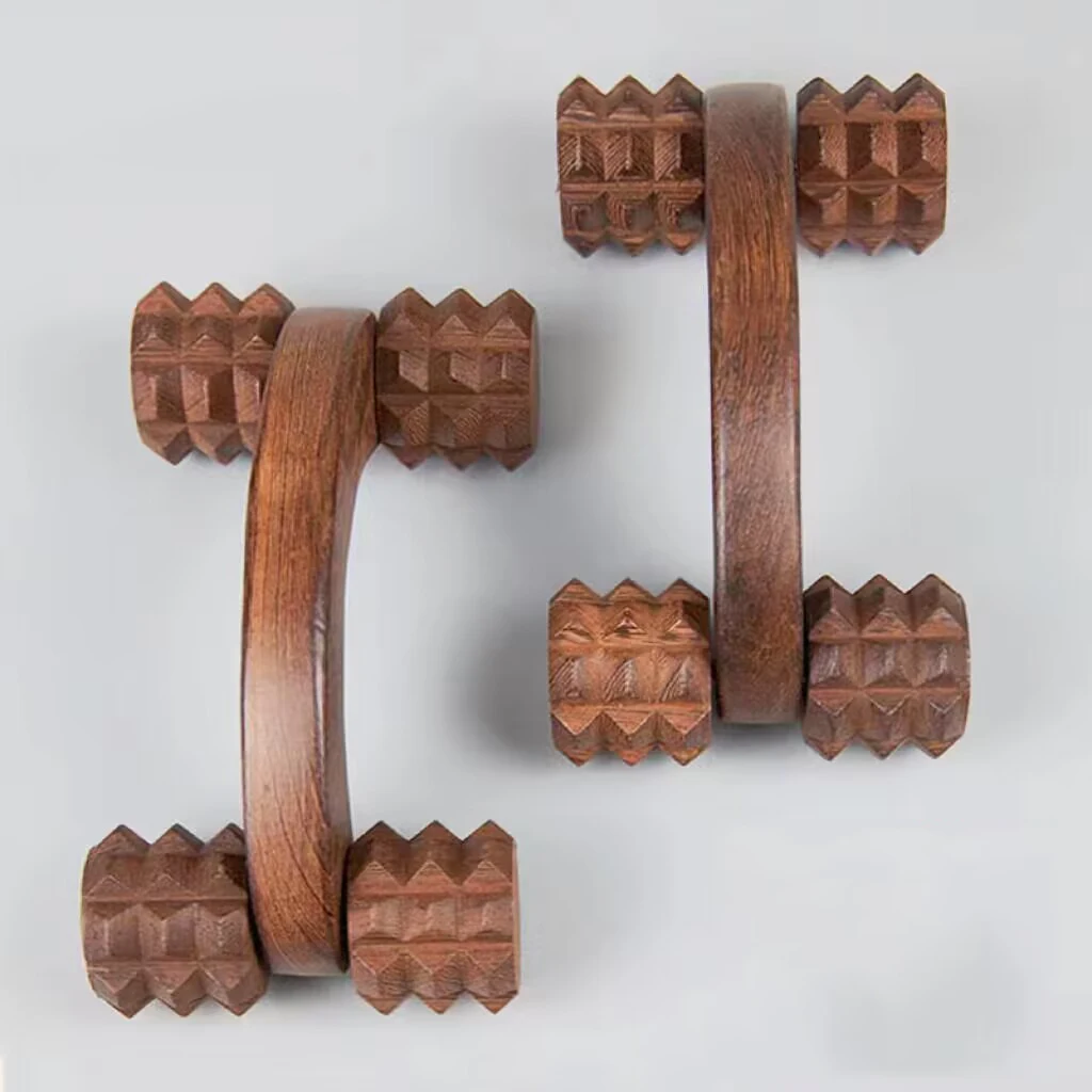 Natural Wooden Body Roller Fascia Massage Wooden Therapeutic Tool Wooden body Massager