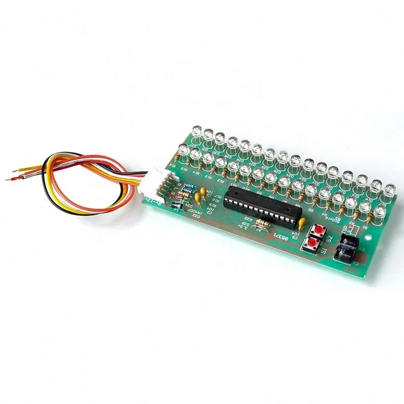 DC 8V-12V 16 LED двухканальный MCU регулируемый дисплей узор светодиодный индикатор уровня УФ усилитель аудио музыкальный модуль выравнивания