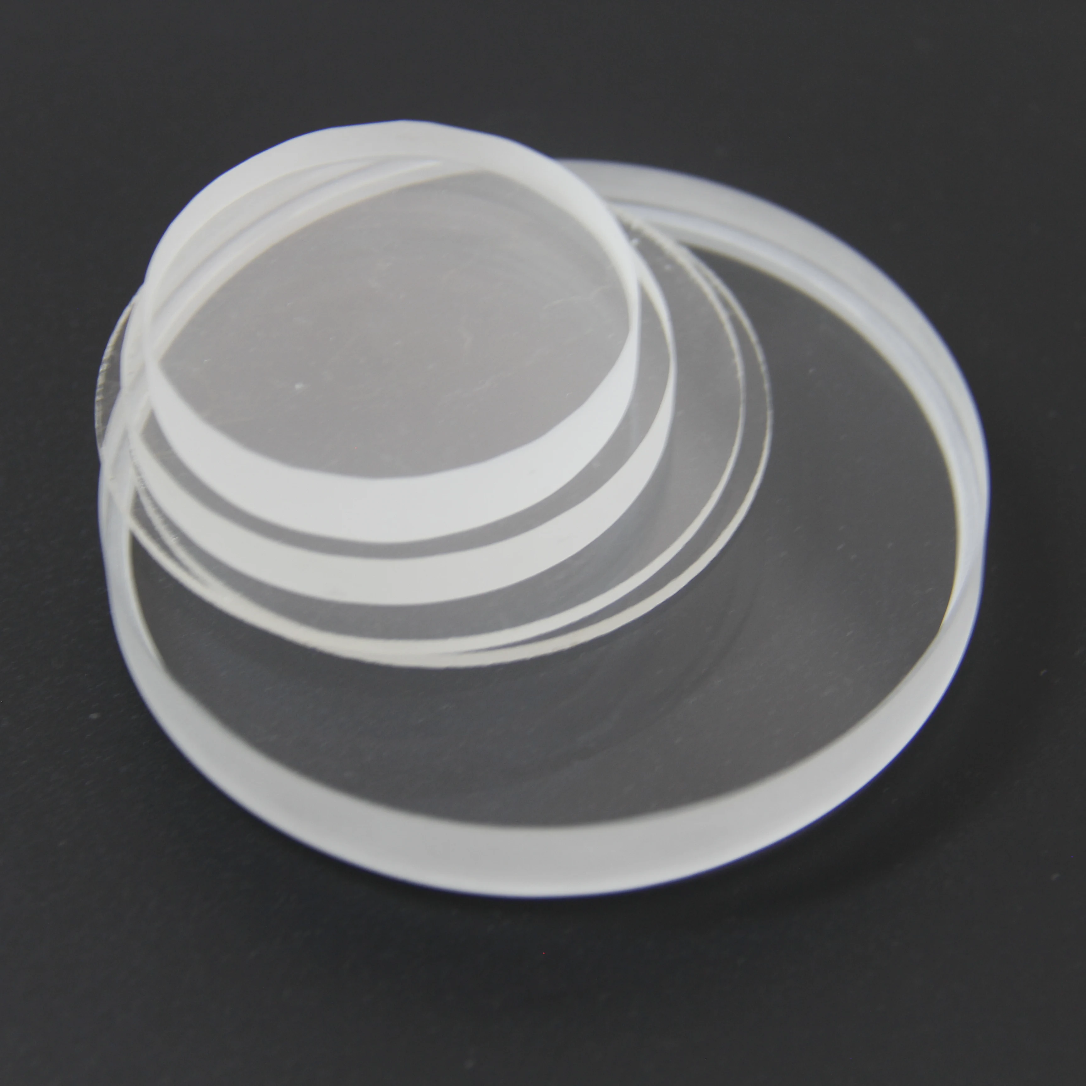 Fused Quartz Glass Thin Wafer Piece High Temperature Custom Fused Silica Slab Windows