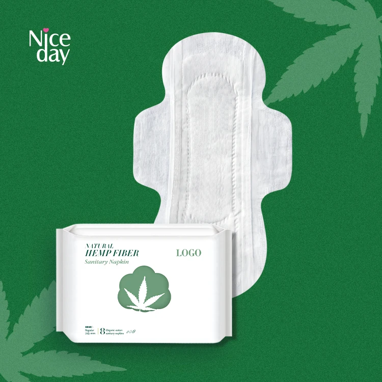 Niceday Free Sample Private Label Pantie Liners Hemp Sanitary Pad for Women Organic Thin Cotton Panty Liners