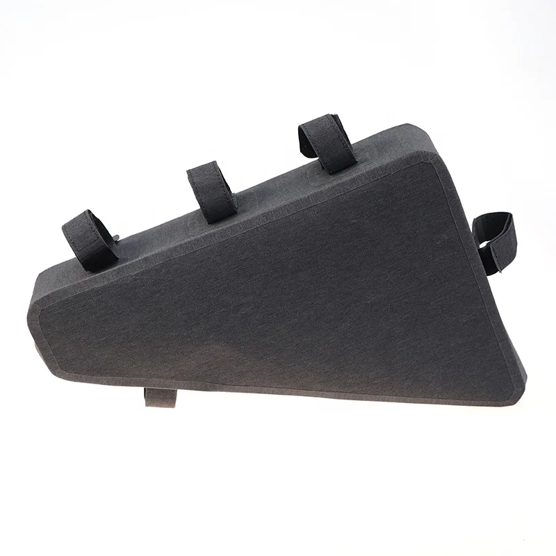OEM/ODM 600D/PU+TPU Bicycle Frame Mounted Pack Mountain Cycling Bag Waterproof Bicycle Front Tube Frame Bike Bag