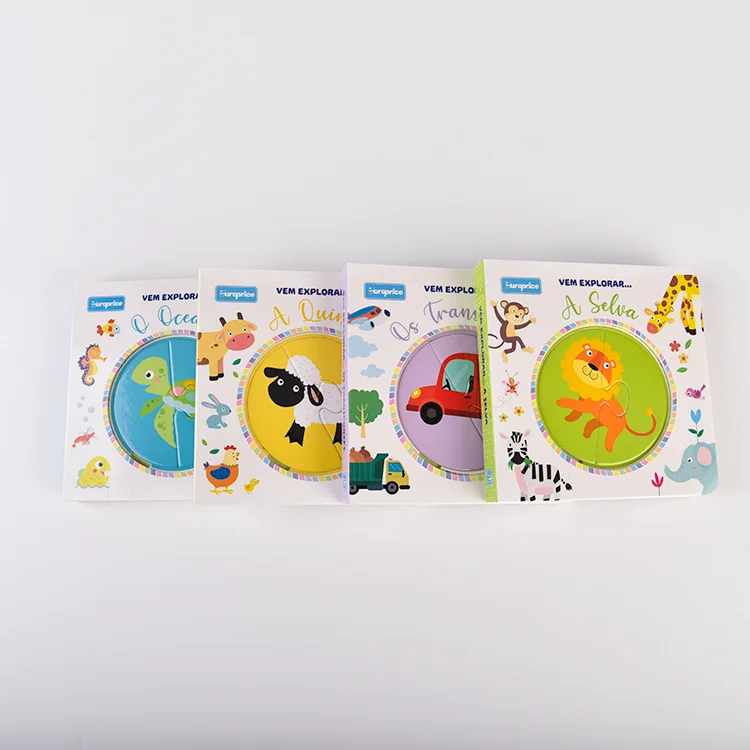 Hot selling amazon learn book libri di puzzle per bambini Color printing puzzle books for kids