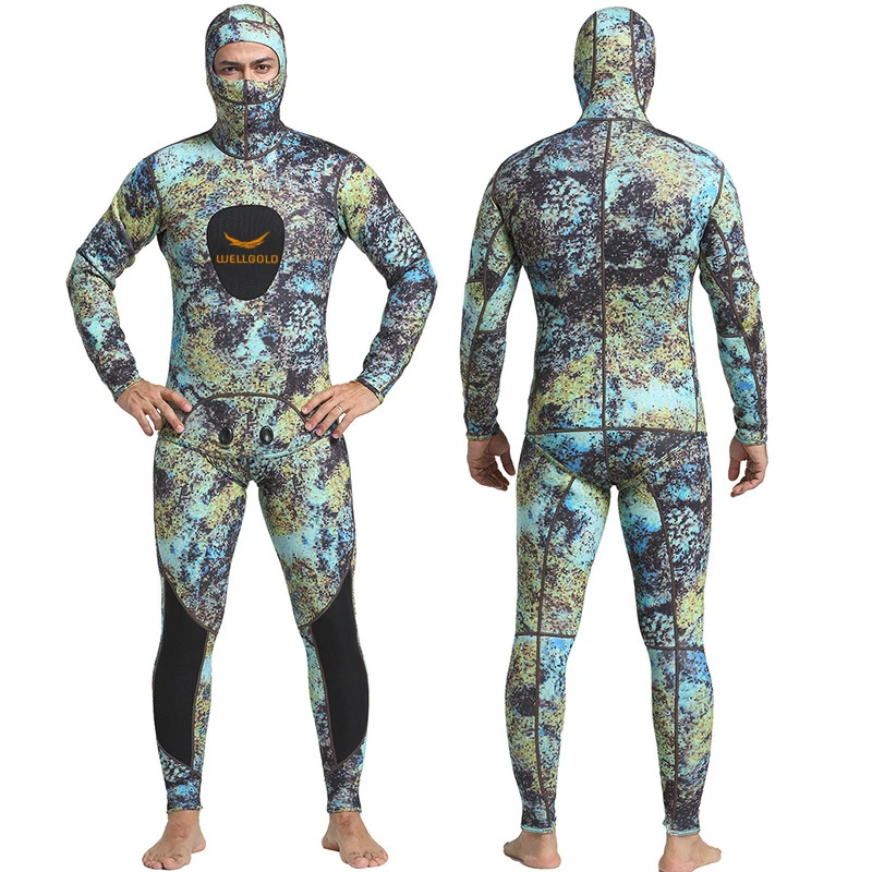 Factory customization Mens Wetsuits Yamamoto Jumpsuit Neoprene 3/2mm and 5/4mm Full Body Diving Suit for Men