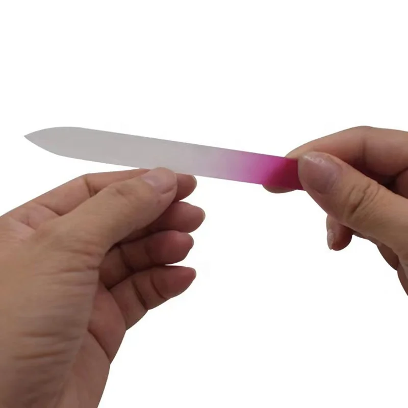 Bulk Beauty Salon Nail Tools High Quality Custom Logo Nail Files Professional Manicure Polishing Strip File Nano Glass Nail File