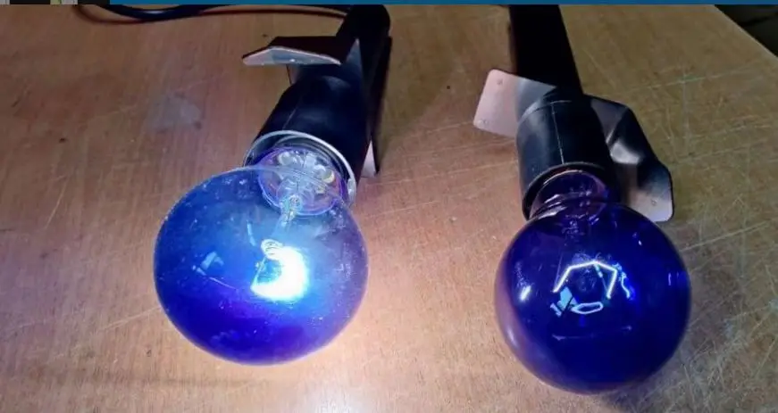 45W 70W 100W cobalt glass bulb Cobalt glass incandescent lamp blue cobalt glass incandescent lamp E27 B22 110-220V