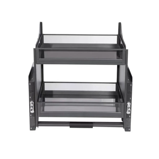 OEM Factory Kitchen Wall Lifting cabinet System Pull Down Basket for kitchen organiser