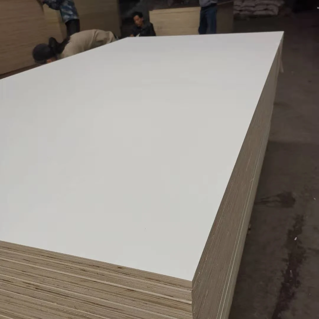 Melamine Laminated marine Plywood furniture grade melamine board 18mm plywood white melamine