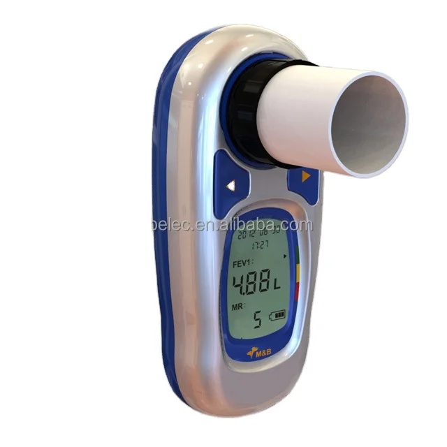 M&B MSA100 Peak Flow Meter CE Approved BT Protocol or USB for Home Medical Clinic Electric Power Source