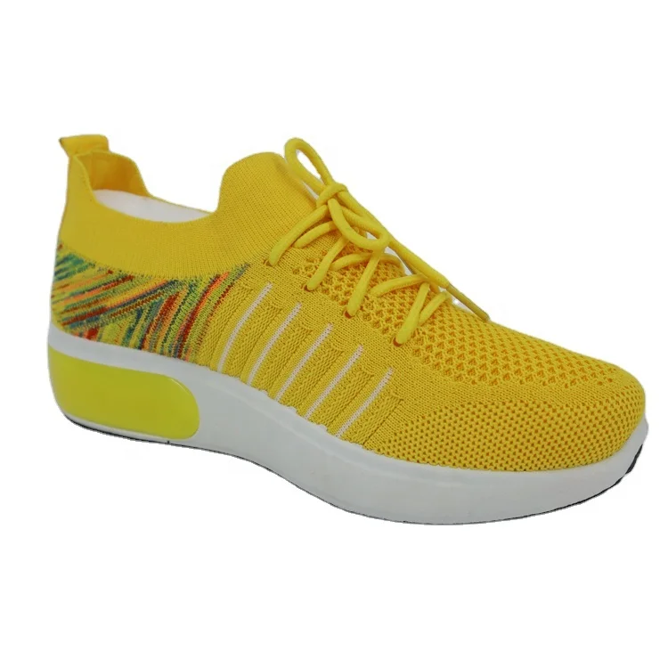 
Breathable walking air and soft mesh cloth casual sneakers sport knitting women shoes 