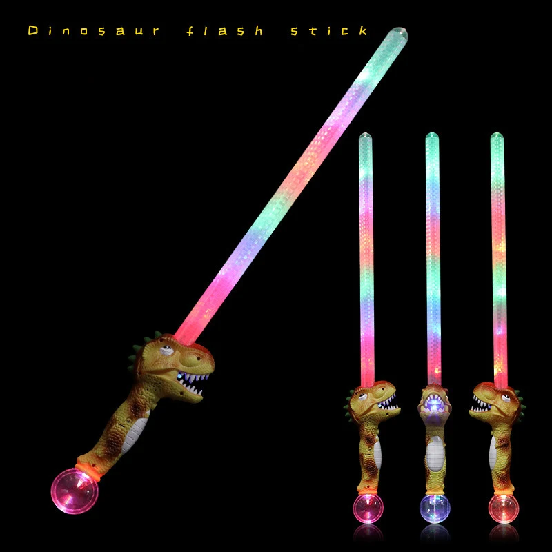 Wholesale Light Up Toys Led Flashing Swords Snowflake Lollipop Flash Stick Love Heart Shape Flashing Stick