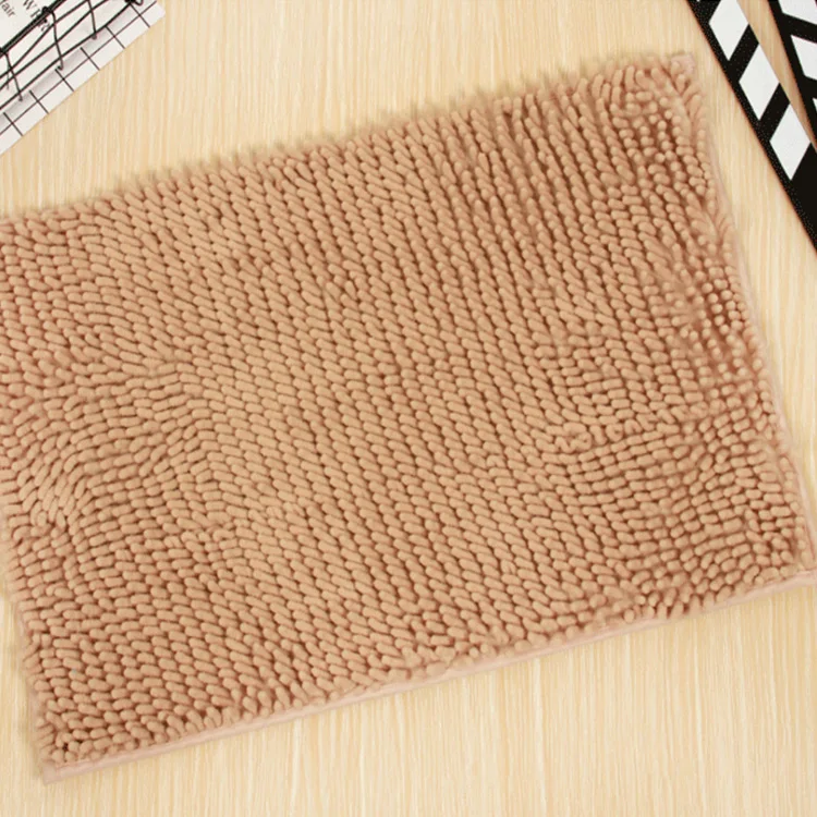 Anti-slip Absorbent Soft Shaggy Chenille Bath Mat For Bath Shower Room