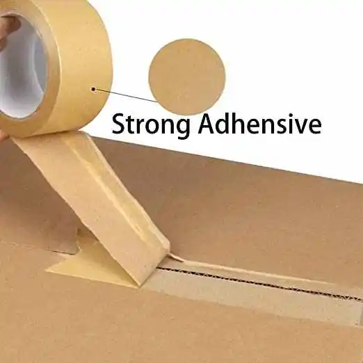 Amazon custom shipping biodegradable Eco friendly reinforced gum kraft paper packing tape