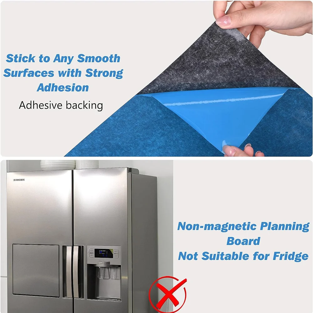 Custom Printing Non-Magnetic Dry Erase Calendar Whiteboard for Wall, Glass, Wooden Smooth Surface