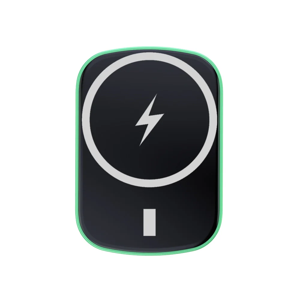 2021 New Product Ultra Thin 5000mah Mobile Power Bank Portable Mini Magnetic Wireless Power Bank for iPhone Samsung