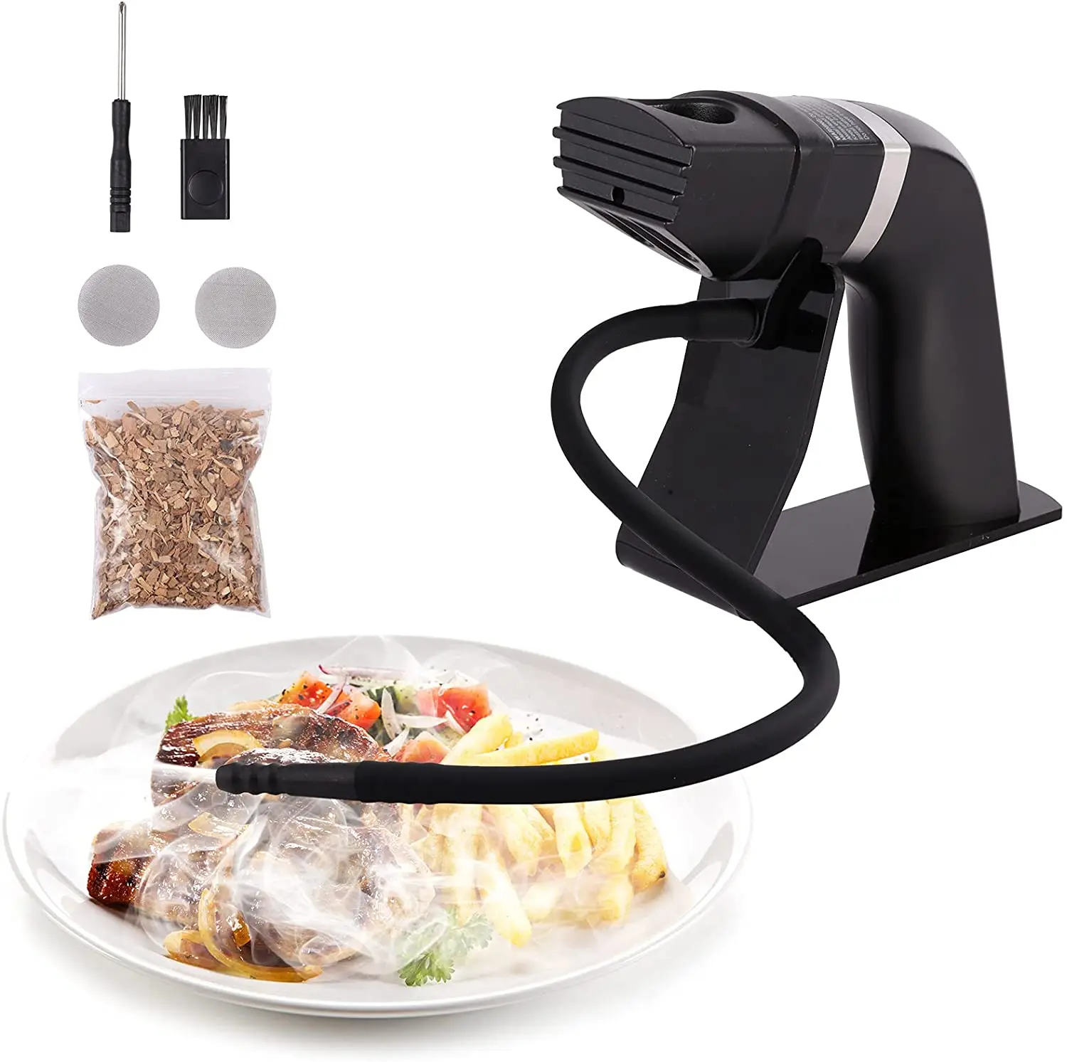 Оптовая продажа набор для коктейлей и коптильни с 4 вкусами в деревянной коробке рождественские подарки мужчин