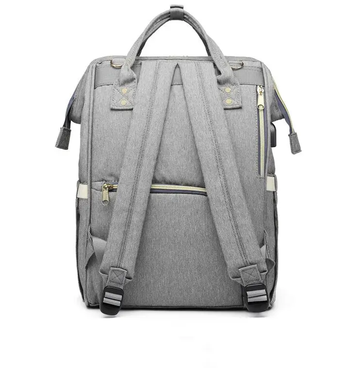 Multi-function charging maternity nappy mummy bag designer diaper backpack smart usb baby  mother father love Diaper Bag