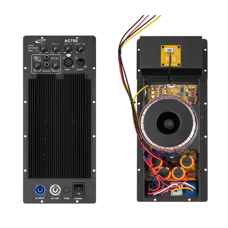 2 channel Class D active speaker amplifier module professional audio power amplifier