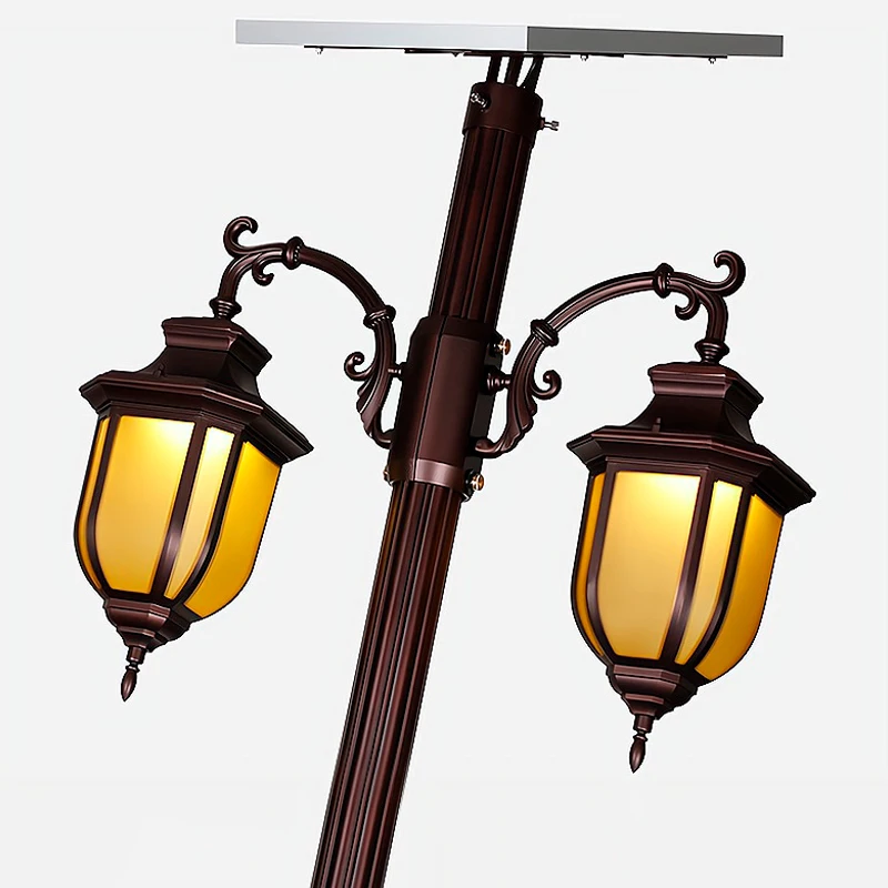 DAWN custom outdoor landscape garden lights 3m 4m 5m hot dip galvanized material aluminum light pole